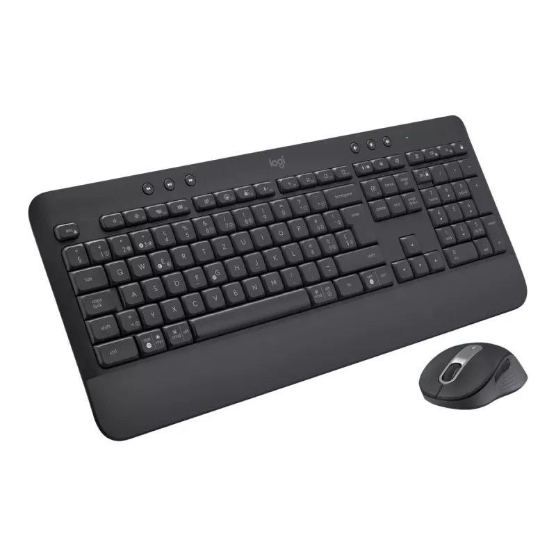 Logitech Signature MK650 Combo for Business Belgische kabellose Tastatur und Maus in voller Größe