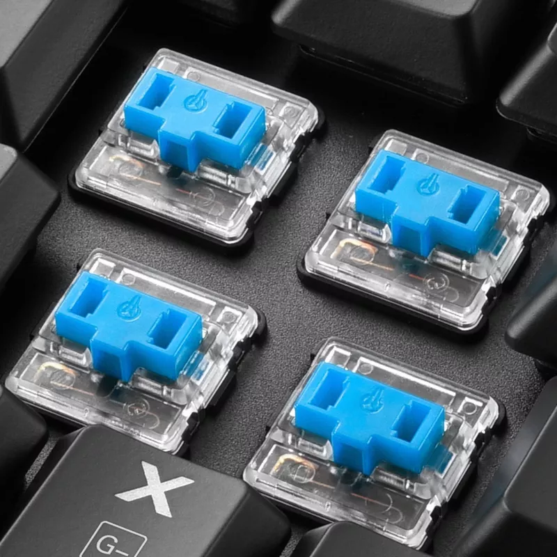 PureWriter RGB, Gaming-Tastatur schwarz, FR-Layout, Kailh Choc Low Profile Blue