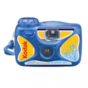 Einwegfilmkamera Kodak 8004707, 35 mm, ISO 800, 27 Aufnahmen, wasserdicht bis 15 m, elektronischer Verschluss, blau