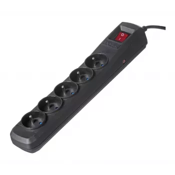 Activejet schwarze Steckdosenleiste mit Kabel ACJ COMBO 5G/3M/BEZP. AUTO/CZ