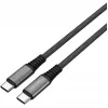 4smarts PremiumCord - USB-Kabel - USB-C (M) auf USB-C (M) - USB 2.0 - 20 V - 5 A - 1,5 m - USB-Stromversorgung (100 W) - Schwarz