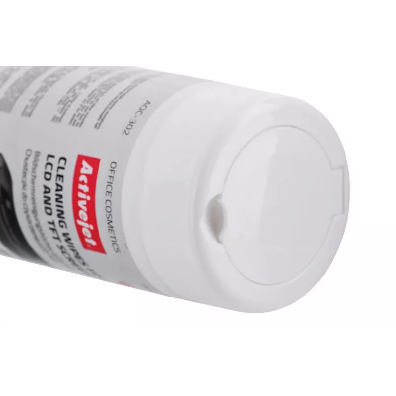 Activejet AOC-302 LCD-Bildschirm-Reinigungstücher, 100 Stk