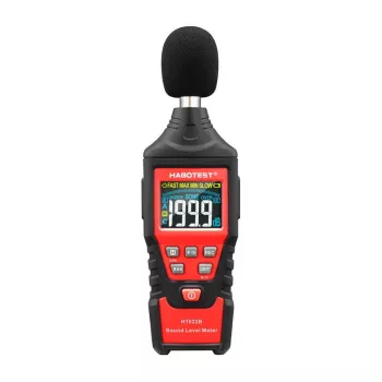 Digitales Dezibel-Messgerät Habotest HT622B — Schallpegelmesser mit A/C-Bewertung, USB-Schnittstelle