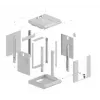 Wandmontagerack Lanberg WF11-3304-10S 4U Grau 30 kg Kapazität