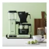 Filterkaffeemaschine MOCCAMASTER KBG Select — 1,25 l Wassertank, Kapazität für 10 Tassen, Edelstahl, pastellgrün