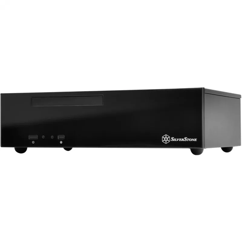 SilverStone MILO ML09 - Desktop - Mini-ITX - ohne Netzteil (SFX12V) - Schwarz - USB/Audio (SST-ML09B)