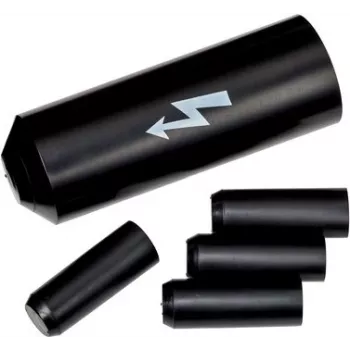 3M SKE S/2+3, Schrumpfschlauch, Schwarz, 6.2 cm, 4 Stück, 120 °C