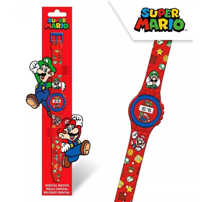 Kids Euroswan Armbanduhr Super Mario — analoge/digitale Kinderuhr, Modell GSM4234
