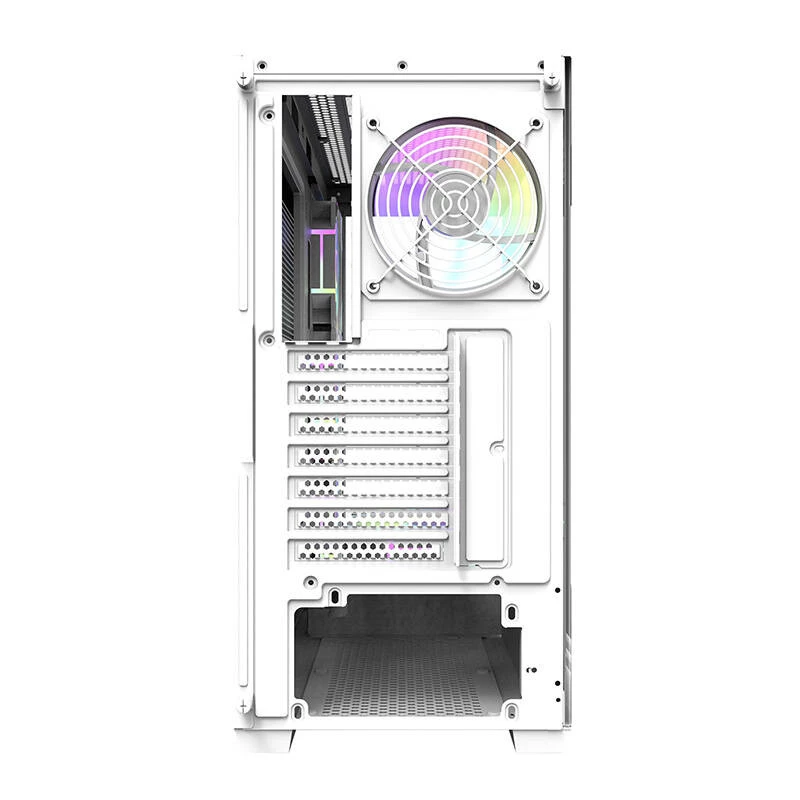 Computer-Gehäuse Darkflash DS900 (weiß) + 7 ARGB-Lüfter