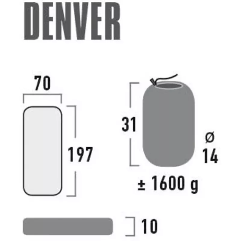 Camping-Luftmatratze Denver 41027 (Citronella)
