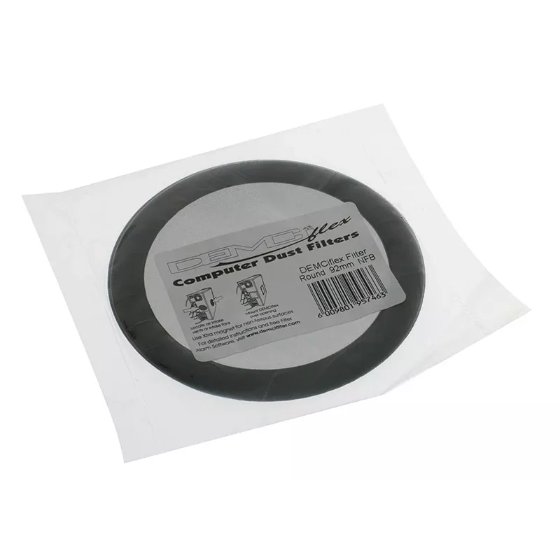 Staubfilter DEMCiflex DF0015 für Computergehäuse, rund 109 mm (schwarz)