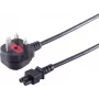 Netzkabel ShiverPeaks UK60001 1,8 m mit IEC C5 (Kleeblatt)-Anschluss