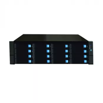Datenserver 16x HDD 3,5 Zoll, 3U, 19-Zoll-Rack, G3900, 8 GB RAM, 128 GB M.2