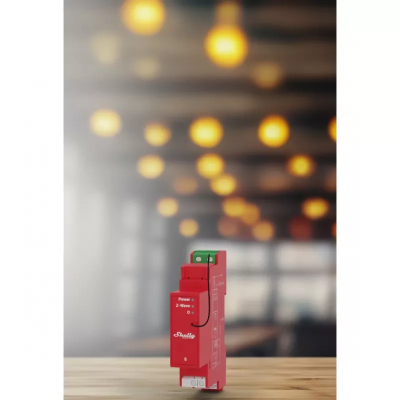 Halbleiterrelais Shelly Qubino Wave PRO 1PM Rot 16A 110-240V