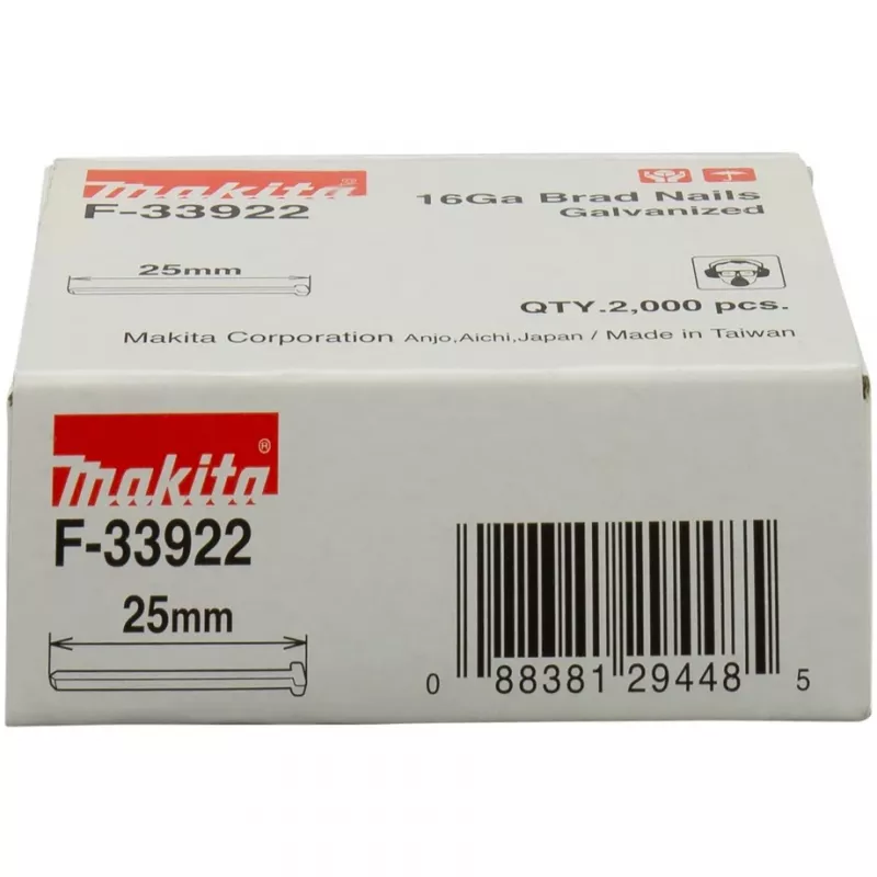 Makita Dübelnägel - 2000 Stück - 2,8 mm - Länge 25 mm