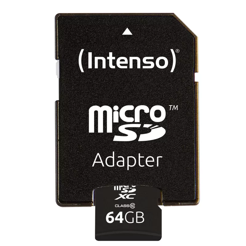 MicroSD-Karte Intenso 64GB MicroSDXC Class 10