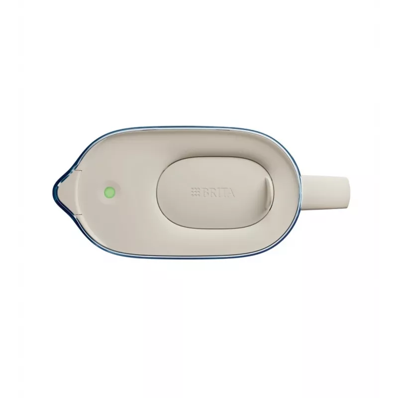 Wasserfilterkrug BRITA Style Essential Kanne, 2,4 l Tank (1,4 l gefiltert), MAXTRA, Klappdeckel, Sand