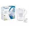 Wasserfilterkanne BRITA Marella mit Maxtra Pro Kartusche, 2,4 L Wassertank, weiß, ergonomischer Griff