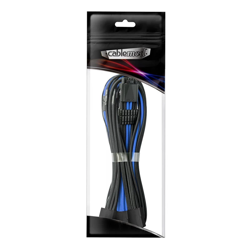 Stromkabel CableMod PRO ModMesh 12VHPWR auf 8-Pin PCIe, 45 cm, schwarz/blau