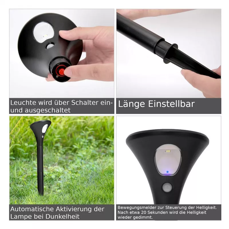Synergy 21 LED Garten-Solarbatterieleuchte (2er-Set)