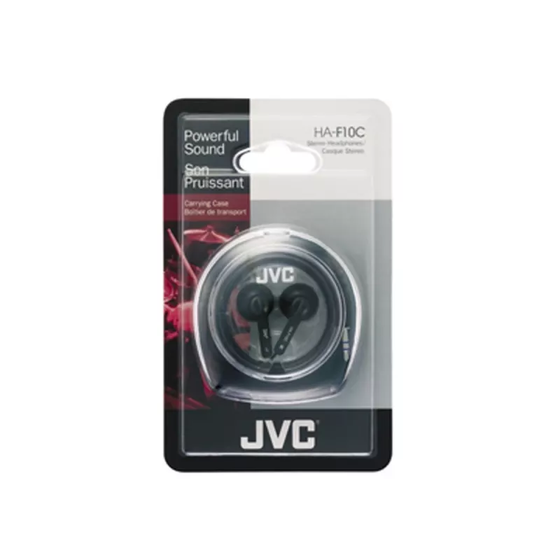 JVC Ear Bud Headphone Kopfhörer Kabelgebunden In-Ear Musik Schwarz