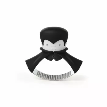 Tisch-Knoblauchpresse Ototo Design Rockula Kunststoff Edelstahl Schwarz Weiß