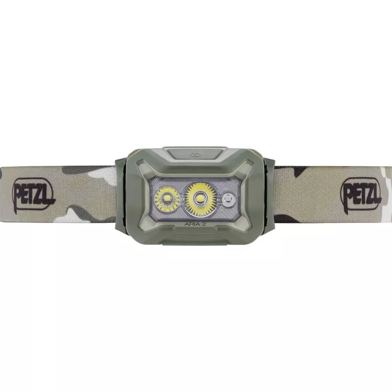 Stirnlampe PETZL Aria 2 rgb-desert – wiederaufladbar 200 Lumen