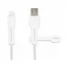 DeLOCK Staubschutzkappe für USB Typ-A-Stecker und Apple Lightning-Stecker, Set 2 Stück weiß
