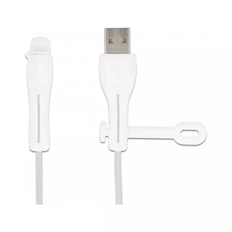 DeLOCK Staubschutzkappe für USB Typ-A-Stecker und Apple Lightning-Stecker, Set 2 Stück weiß