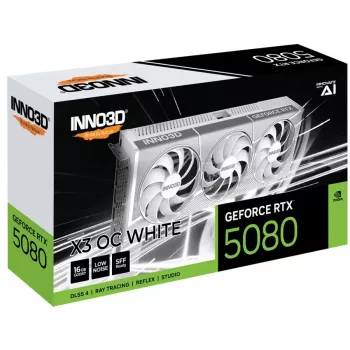 INNO3D GeForce RTX 5080 X3 OC White 16GB GDDR7 Grafikkarte