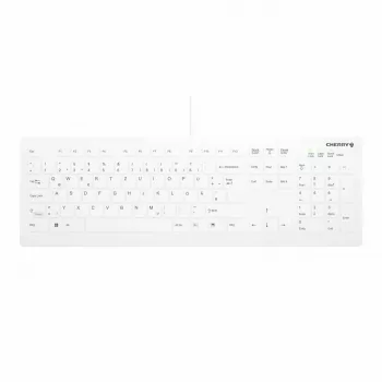 Contour Design Active Key Contour QuickClean Medizinische Tastatur IP68 Full-Size Kabelgebunden Weiß DE C8112