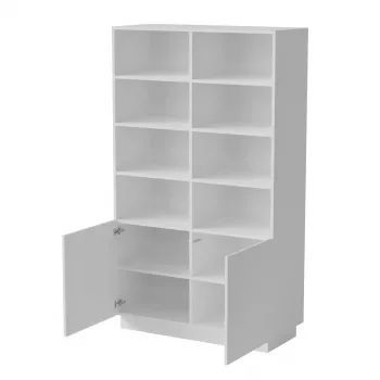 Aufbewahrungsschrank Cama Meble LIVERTI Bücherregal 100×420×1705 mm Weiß