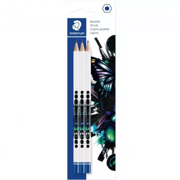 Staedtler HB Bleistift 3er-Pack, Modell 130HBBK3E1 — HB-Härte, 3er-Set
