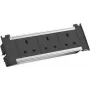 Bachmann Kapsa S – 2 m – Innenbereich – Typ G (BS 1363) – Typ G – Schwarz – Silber – 3 AC-Ausgänge