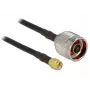 Koaxialkabel CFD200 DeLOCK 89420 2,5 m SMA Schwarz