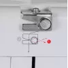 Halbautomatische Nähmaschine SINGER M1005 — 11 Stiche, 4 mm Stichbreite, obenliegender Spulenträger, Freiarm, 2,5 kg