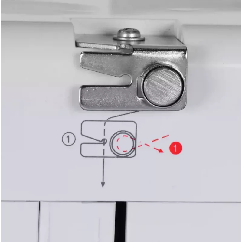 Halbautomatische Nähmaschine SINGER M1005 — 11 Stiche, 4 mm Stichbreite, obenliegender Spulenträger, Freiarm, 2,5 kg