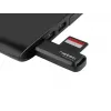Kartenleser NATEC Scarab 2 USB 3.2 Gen 1 Typ-A — MicroSD-/SD-Unterstützung, 5000 Mbit/s, schwarz