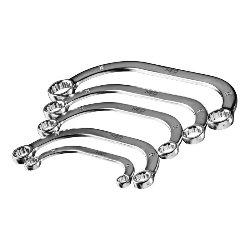 Ringschlüssel NEO Tools TOP-09-176, Größen 17 mm und 19 mm, verchromt