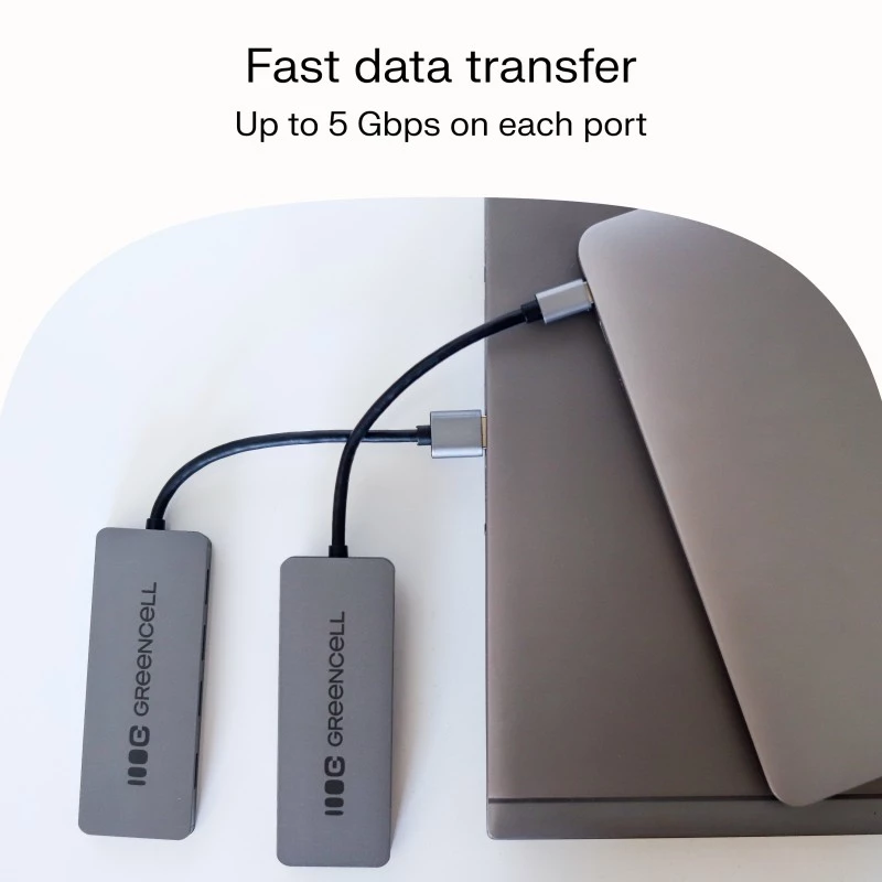 USB-Hub Grün Cell HUB-GC-A4A — 4-Port-USB-A-3.0-Hub