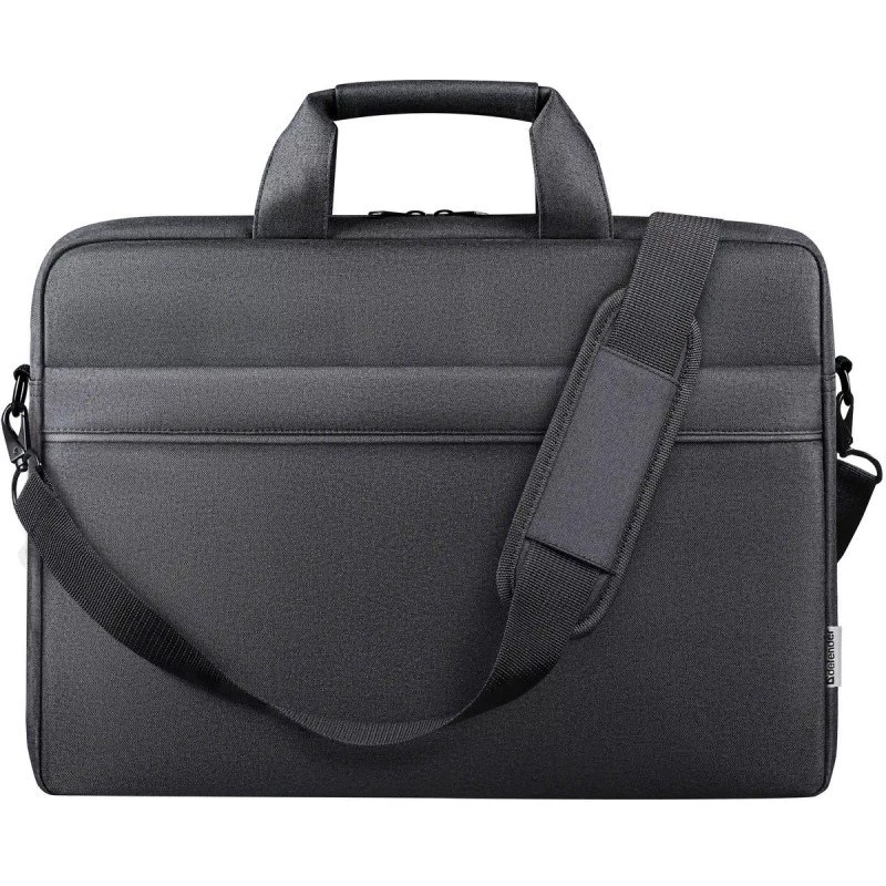Laptoptasche DEFENDER FIRM 26123 für 15,6-Zoll-Laptops, Polyurethan, schwarz, Toploader, abnehmbarer Schultergurt