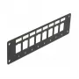 Patchpanel DELOCK 86597 — Metall, schwarz, 50 mm x 1,6 mm x 185 mm