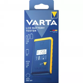 Batterietester Varta 00893 101 111 LCD digital Handgerät für AA AAA 9V Knopfzellen
