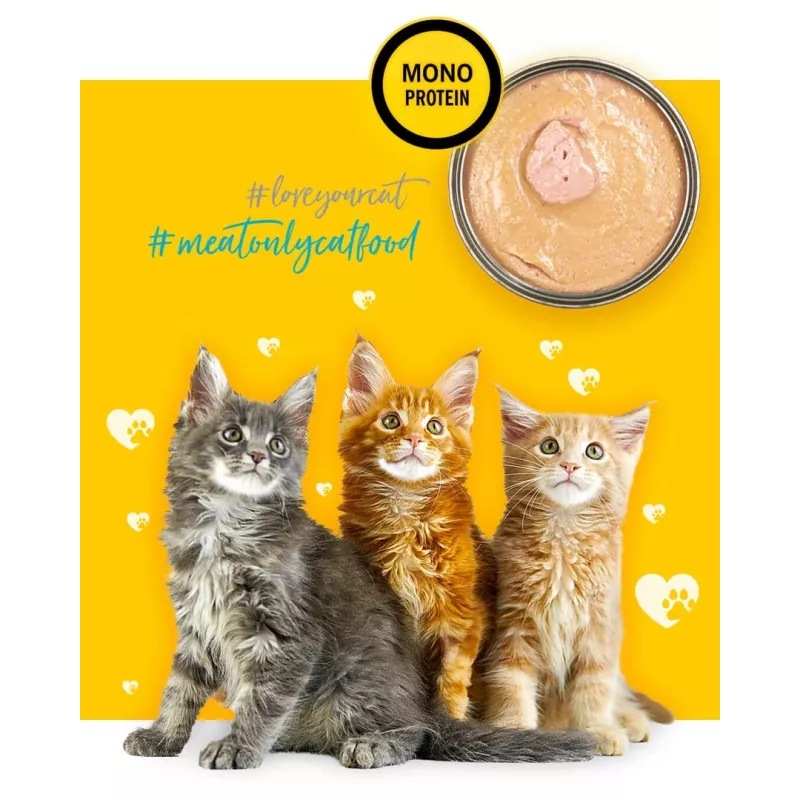 3COTY Chicken Für Kätzchen - Nassfutter für Katzen - 80g