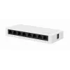 Unmanaged Switch GEMBIRD NSW-G8-01 – 8× Gigabit Ethernet (10/100/1000), Weiß, DC 5V