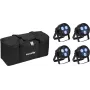 EUROLITE 20000949 LED PAR Light Set 4x Hybrid Spot mit Soft-Bag