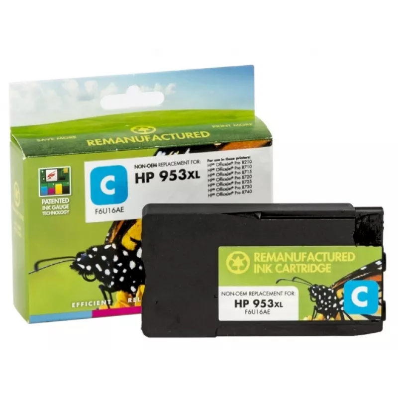 Kompatible Static Control HP 953XL (F6U16AE) Tintenpatrone, Cyan (Neuer Chip)