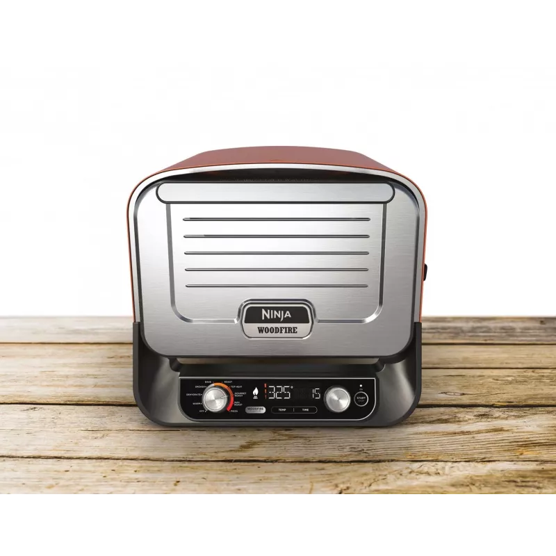 Ninja Woodfire OO101EU elektrischer Outdoor-Ofen, Pizzaofen und Smoker, 2.400 W