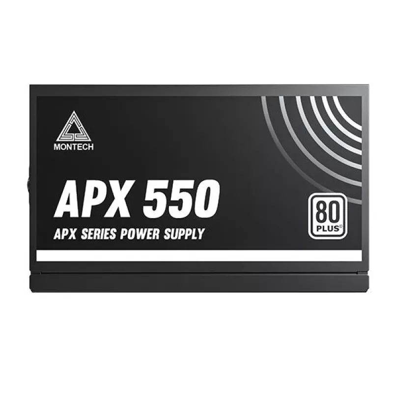 Montech APX550 Netzteil 550 W 20+4 pin ATX ATX Schwarz