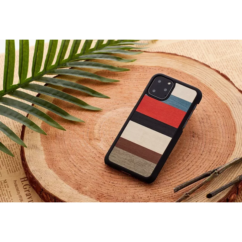 Smartphone-Hülle man and wood für iPhone 11 Pro Max — Corallina Schwarz Schutzcover